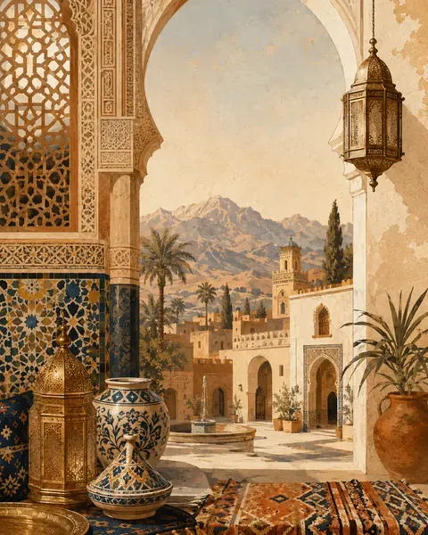 Illustration des proverbes arabes, marocains, algériens et tunisiens : le recueils