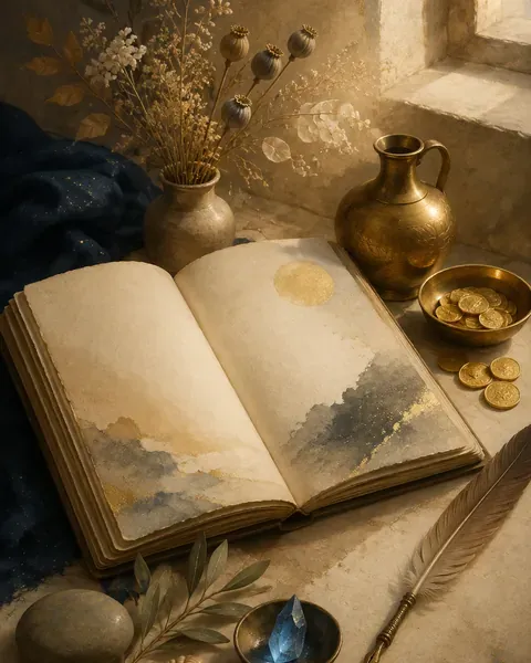 Illustration du thème l'argent : richesse matérielle, richesse intérieure