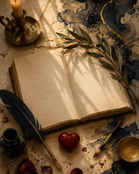 Illustration du thème la passion : amour, art et idées