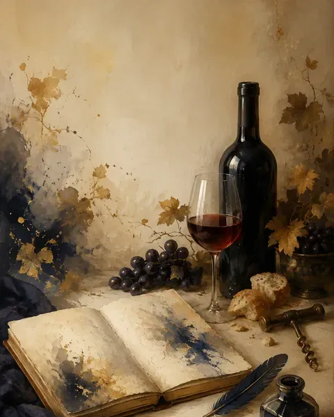 Illustration du thème le vin : 84 textes pour la table